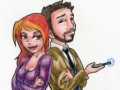 "Doctor Who charicature"