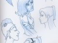 "Girls in profile"
